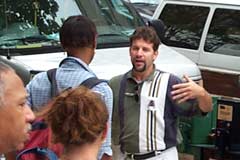 OAC evangelist sharing the gospel on the street in Baltimore