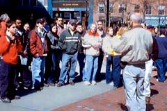 OAC evangelist preaching the gospel on the street in Boston